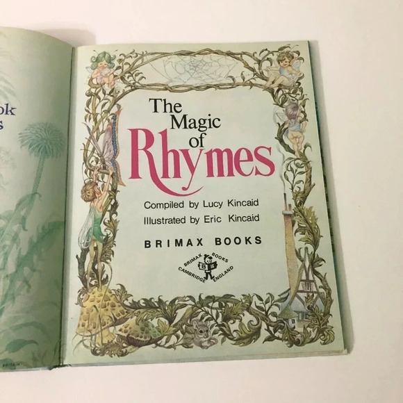 Vtg 1976 The Magic of Rhymes Lucy Kincaid and  Eric Kincaid Hardcover Brimax - Picture 10 of 16
